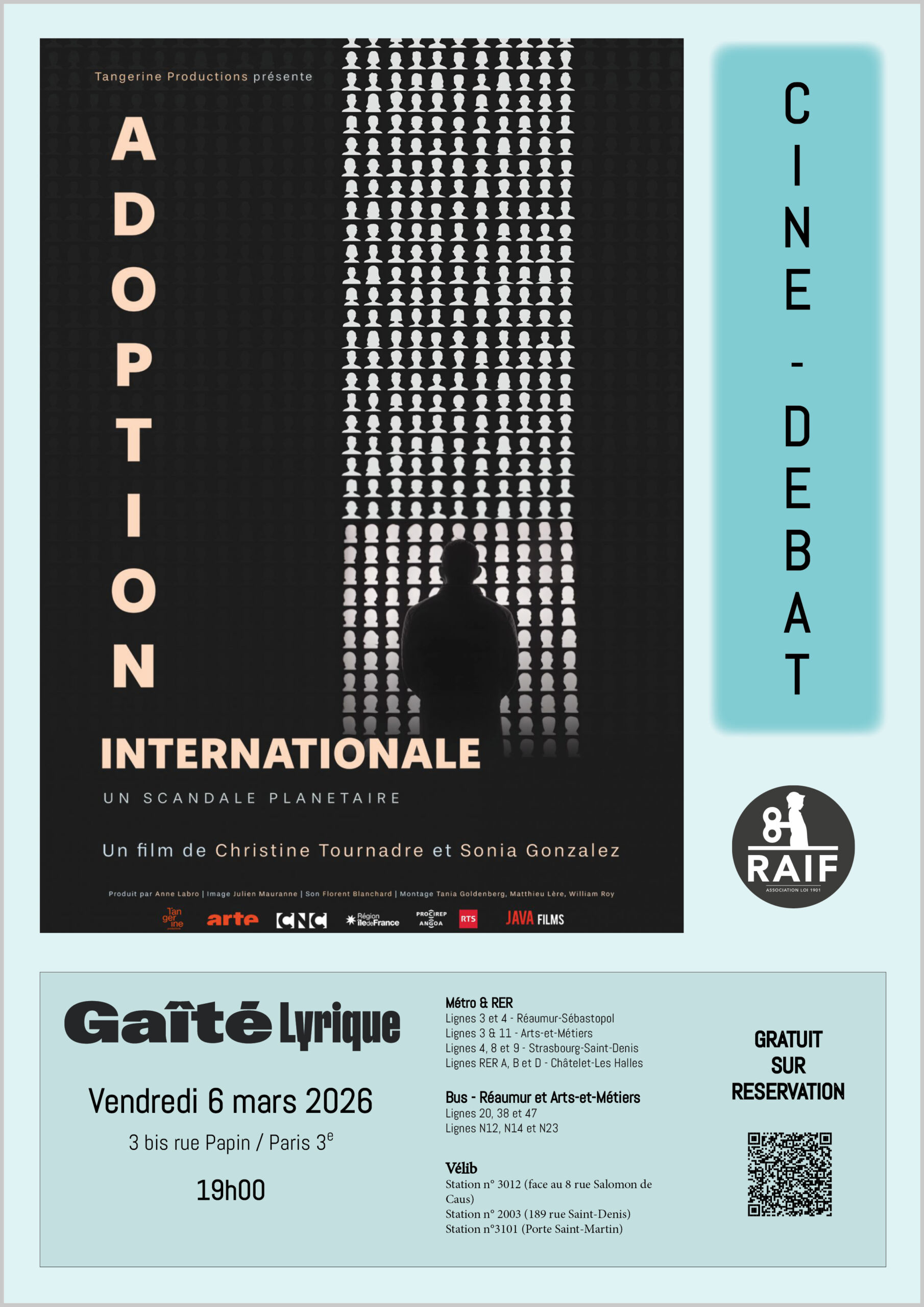 CINÉ-DÉBAT AUTOUR DES ADOPTIONS ILLÉGALES
