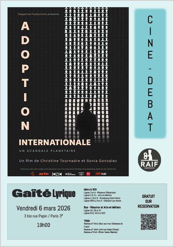 CINÉ-DÉBAT AUTOUR DES ADOPTIONS ILLÉGALES